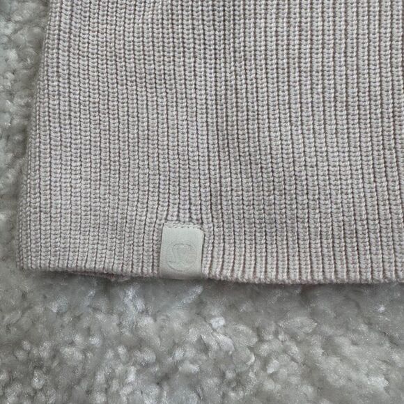 Lululemon Merino Wool Blend Rib Crewneck Sweater White Opal Oversized - Picture 6 of 10